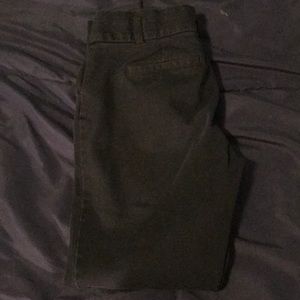 Black crop skinny pants